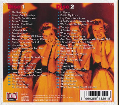 The Chordettes  CD -  Greatest Hits (50 tracks) (2xCD) (deluxe 3 fold digipak)