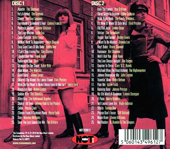 Various  CD -  Number 1 Hits Of The 60s (50 tracks) (2xCD)