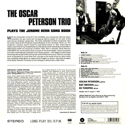 The Oscar Peterson Trio  LP -  Plays The Jerome Kern Song Book (ltd. ed.) (180g)