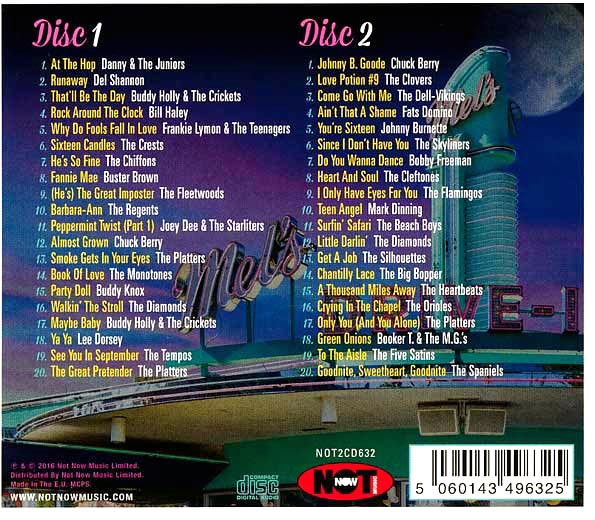 Chuck Berry, Buddy Holly, Del Shannon, The Beach Boys, Etc.  CD -  Music That Inspired American Graffiti (40 tracks) (2xCD)