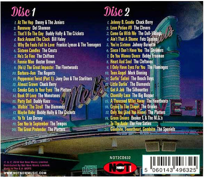 Chuck Berry, Buddy Holly, Del Shannon, The Beach Boys, Etc.  CD -  Music That Inspired American Graffiti (40 tracks) (2xCD)