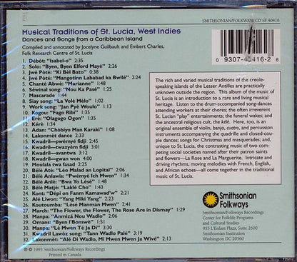 Various  CD -  Musical Traditions Of St. Lucia, West Indies: Dances And Songs From A Caribbean Island (marked/ltd stock)