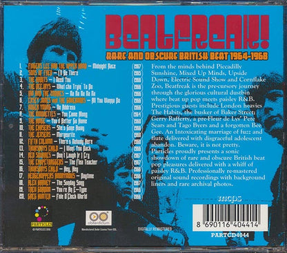 Red Squares, The Habits, Sons Of Fred, The Deejays, Etc.  CD -  Beatfreak! Volume 1: Rare And Obscure British Beat 1964 1968