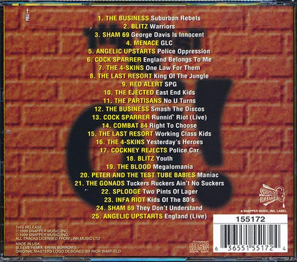 Sham 69, The Business, Blitz, Red Alert, Angelic Upstarts, Etc.  CD -  The Best Of Oi!: 25 Brickwall Punk Classics