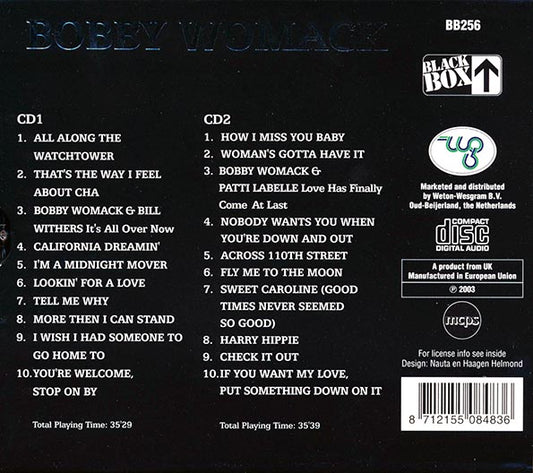 Bobby Womack  CD -  How I Miss You Baby (20 tracks) (2xCD)