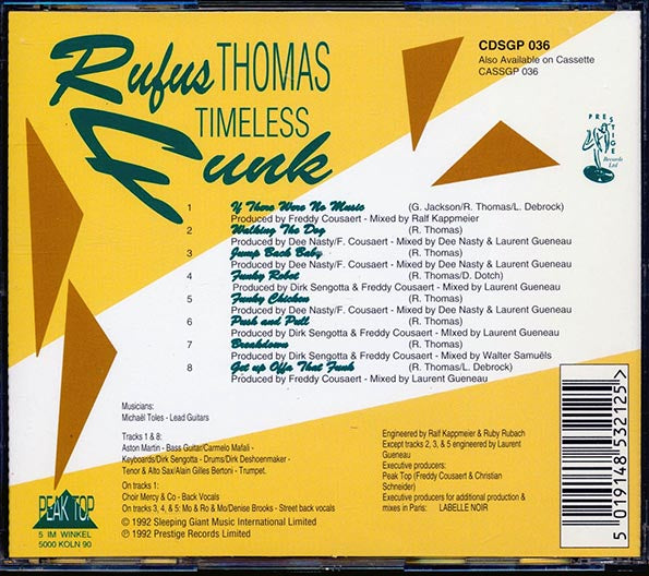 Rufus Thomas  CD -  Timeless Funk