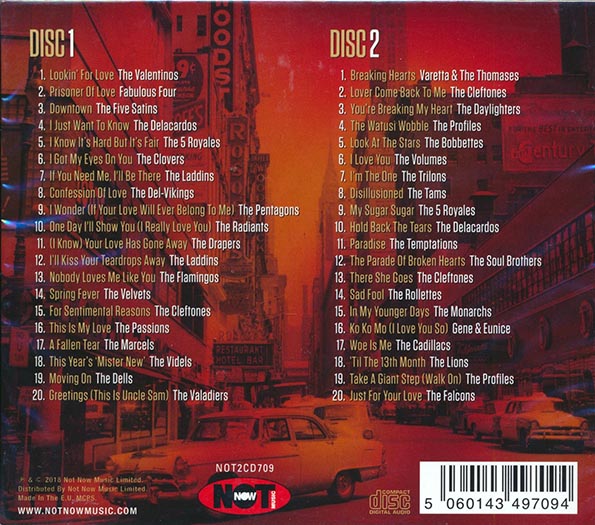 Fabulous Four, The Temptations, The 5 Royales, The Dells, Etc.  CD -  Essential Doo Wop Soul (40 tracks) (2xCD)