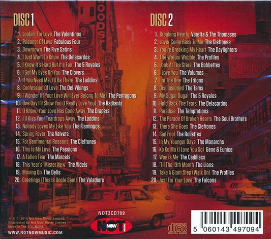 Fabulous Four, The Temptations, The 5 Royales, The Dells, Etc.  CD -  Essential Doo Wop Soul (40 tracks) (2xCD)