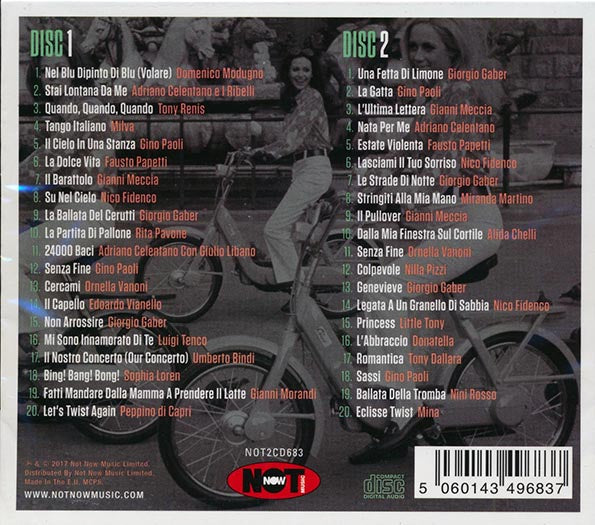 Nina Rosso, Sophia Loren, Domenico Modugno, Etc.  CD -  Italian Hits Of The 60s (40 tracks) (2xCD)