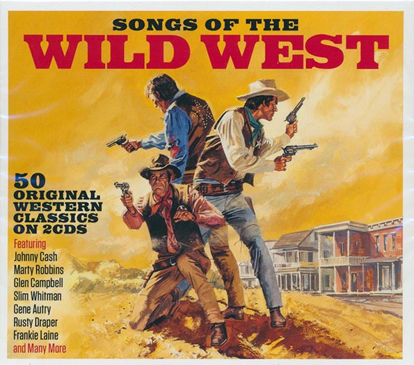 Johnny Cash, Marty Robbins, Slim Whitman, Gene Autry, Etc.  CD -  Songs Of The Wild West (50 tracks) (2xCD)
