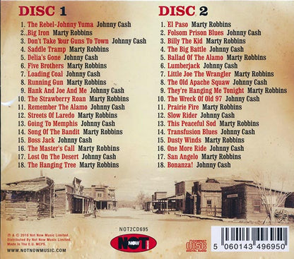Johnny Cash, Marty Robbins  CD -  Gunfighter Ballads (36 tracks) (2xCD)