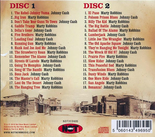 Johnny Cash, Marty Robbins  CD -  Gunfighter Ballads (36 tracks) (2xCD)