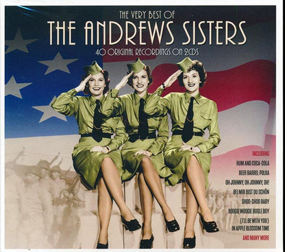 The Andrews Sisters  CD -  The Very Best Of The Andrews Sisters (40 tracks) (2xCD) (deluxe 3 fold digipak)