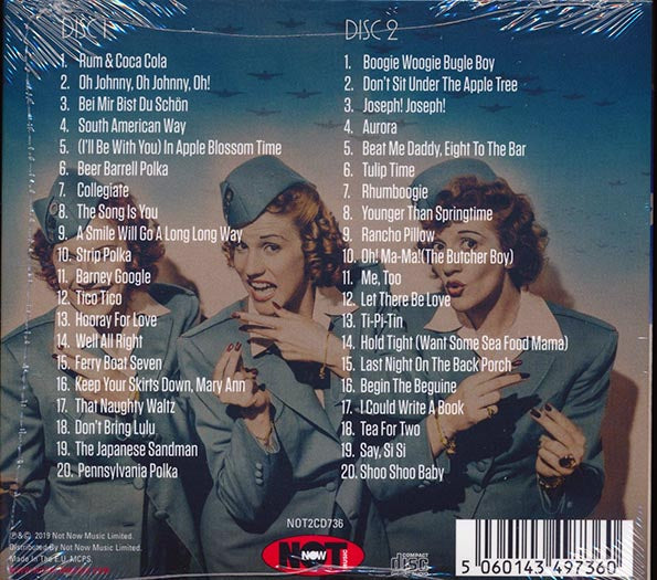 The Andrews Sisters  CD -  The Very Best Of The Andrews Sisters (40 tracks) (2xCD) (deluxe 3 fold digipak)