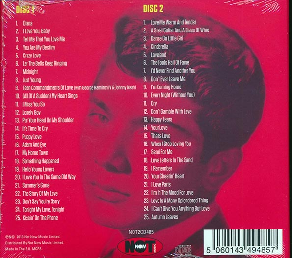 Paul Anka  CD -  The Very Best Of Paul Anka (50 tracks) (2xCD) (deluxe 3 fold digipak)