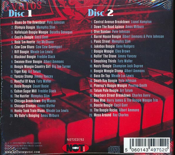 Fats Waller, Pete Johnson, Art Tatum, Memphis Slim, Etc.  CD -  Essential Boogie Woogie (40 tracks) (2xCD) (deluxe 3 fold digipak)