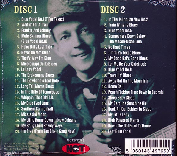 Jimmie Rodgers  CD -  The Very Best Of Jimmie Rodgers (40 tracks) (2xCD) (deluxe 3 fold digipak)