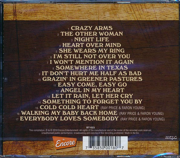 Ray Price  CD -  Crazy Arms: 17 Massive Tracks