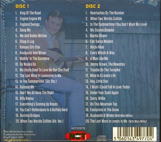 Roger Miller  CD -  King Of The Road: The Best Of Roger Miller (40 tracks) (2xCD)