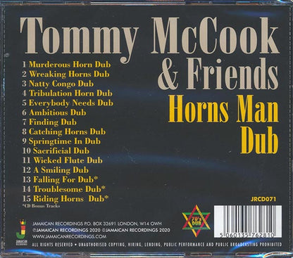 Tommy McCook & Friends  CD -  Horns Man Dub