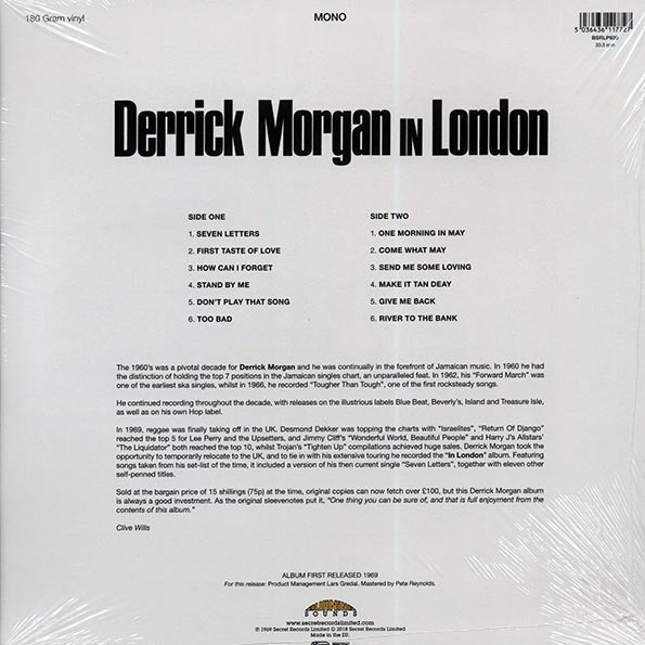 Derrick Morgan  LP -  In London (180g)