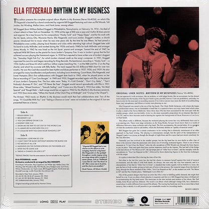 Ella Fitzgerald  LP -  Rhythm Is My Business (+ 3 bonus tracks) (DMM) (ltd. ed.) (180g) (HighDef VV) (remastered)