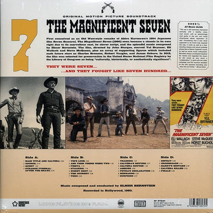 Elmer Bernstein  LP -  The Magnificent Seven: Original Motion Picture Soundtrack (22 tracks) (DMM) (ltd. ed.) (2xLP) (180g) (HighDef VV)