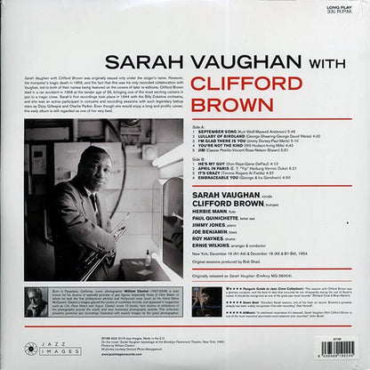 Sarah Vaughan, Clifford Brown  LP -  Sarah Vaughan With Clifford Brown (ltd. ed.) (180g)
