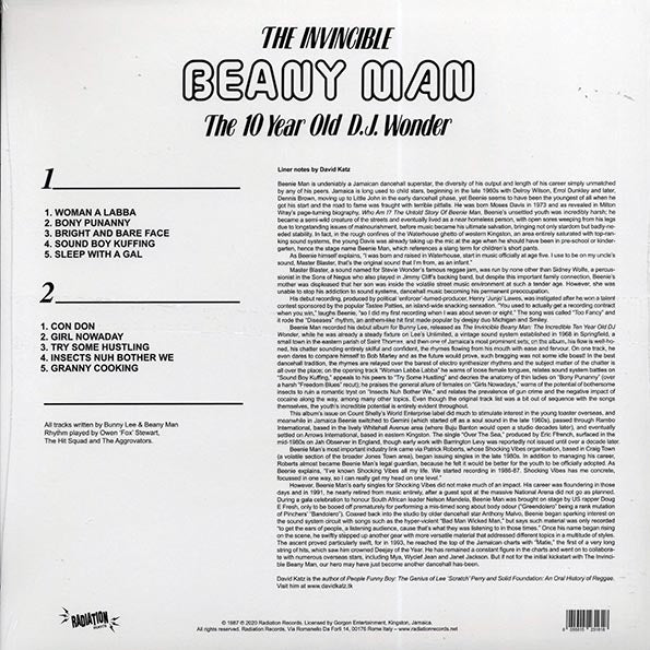 Beanie Man  LP -  The Invincible Beanie Man: The 10 Year Old DJ Wonder