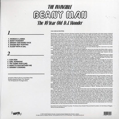 Beanie Man  LP -  The Invincible Beanie Man: The 10 Year Old DJ Wonder