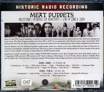 Meat Puppets  CD -  Meltdown + Attacked By Monsters: Live In 1988 And 1993 (2xCD) (remastered)