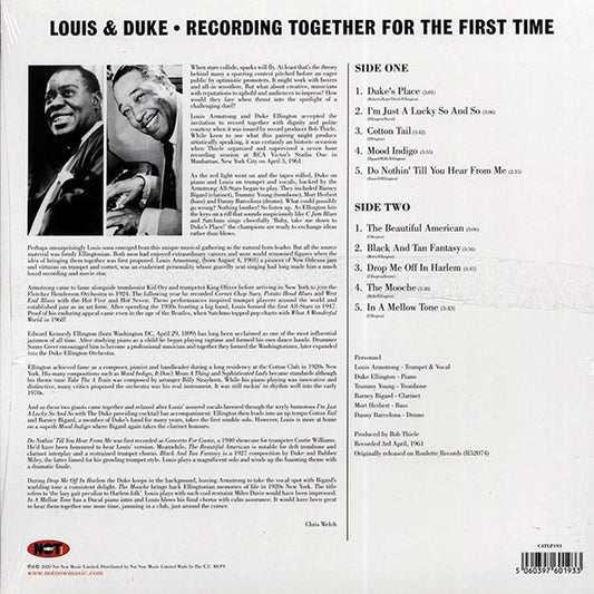 Louis Armstrong, Duke Ellington  LP -  Recording Together For The First Time (180g)