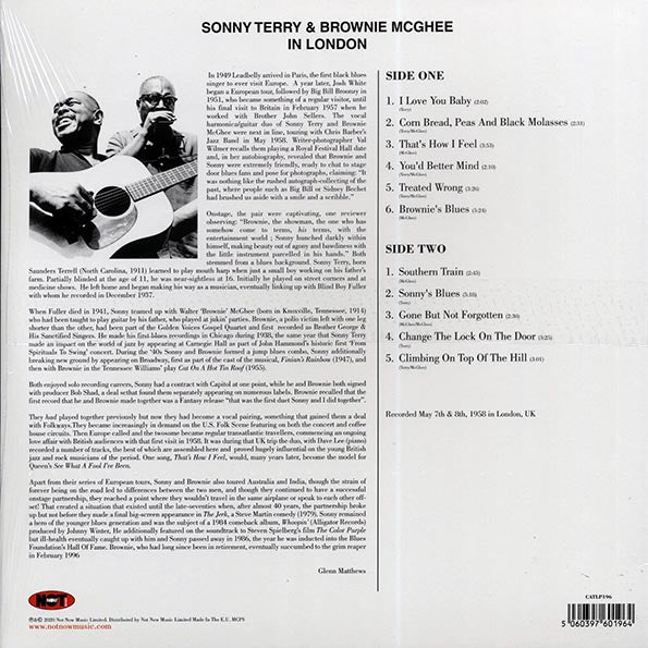 Brownie McGhee, Sonny Terry  LP -  In London (180g)