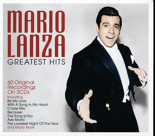 Mario Lanza  CD -  Greatest Hits: 60 Original Recordings (60 tracks) (3xCD) (deluxe 3 fold digipak)