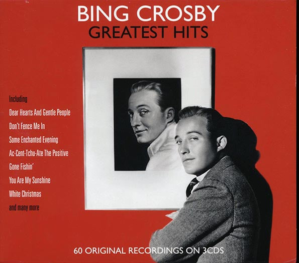 Bing Crosby  CD -  Greatest Hits: 60 Original Recordings (60 tracks) (3xCD) (deluxe 3 fold digipak)