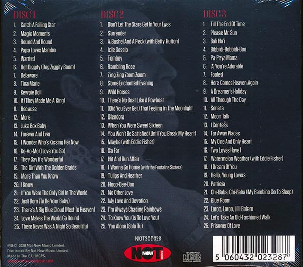 Perry Como  CD -  Greatest Hits (75 tracks) (3xCD) (deluxe 4 fold digipak)