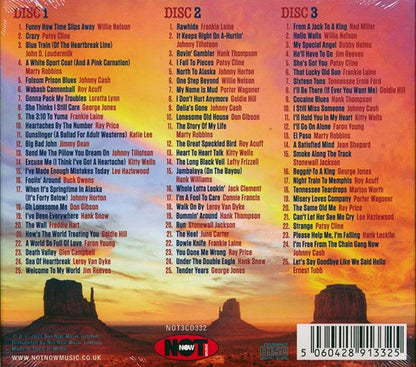 Willie Nelson, Loretta Lynn, Patsy Cline, Glen Campbell  CD -  Essential Country (75 tracks) (3xCD) (deluxe 4 fold digipak)