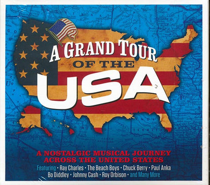 Ray Charles, The Beach Boys, Chuck Berry, Paul Anka, Etc.  CD -  A Grand Tour Of The USA (60 tracks) (3xCD) (deluxe 4 fold digipak)