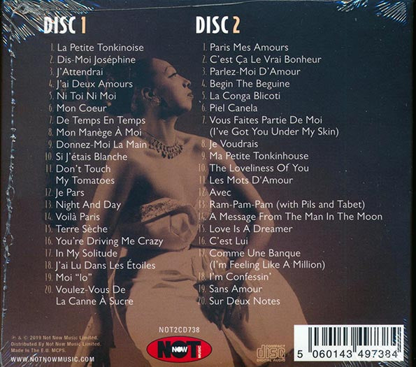 Josephine Baker  CD -  The Very Best Of Josephine Baker (40 tracks) (2xCD) (deluxe 3 fold digipak)