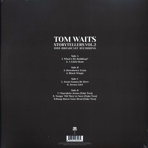 Tom Waits  LP -  Storytellers Volume 2: 1999 Broadcast Recording (ltd. ed.) (2xLP)