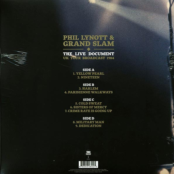 Phil Lynott & Grand Slam  LP -  The Live Document: UK Tour Broadcast 1984 (2xLP)