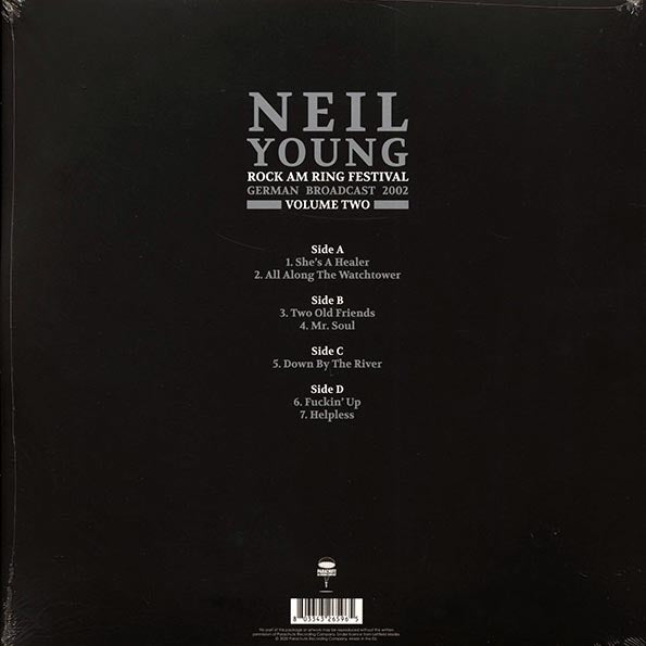 Neil Young  LP -  Rock Am Ring Festival Volume 2: German Broadcast 2002 (2xLP)