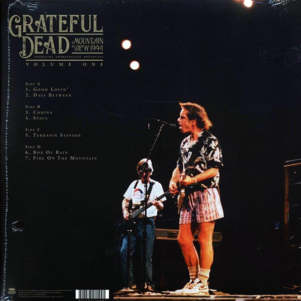 Grateful Dead  LP -  Mountain View 1994 Volume 1: Shoreline Amphitheatre Broadcast (2xLP)
