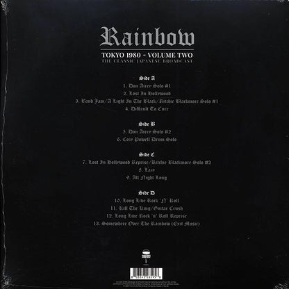 Rainbow  LP -  Tokyo 1980 Volume 2: The Classic Japanese Broadcast (ltd. ed.) (2xLP) (deluxe edition (remastered))