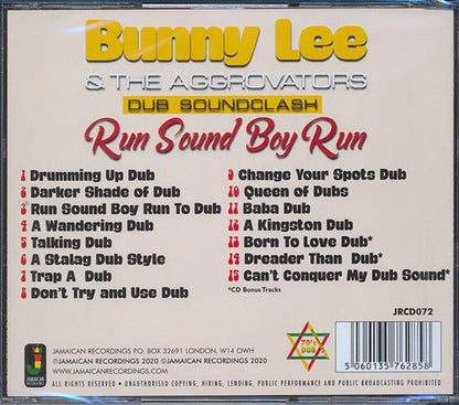 Bunny Lee & The Aggrovators  CD -  Run Boy Run: Dub Soundclash