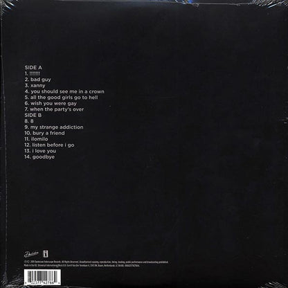 Billie Eilish  LP -  When We All Fall Asleep, Where Do We Go? (180g)