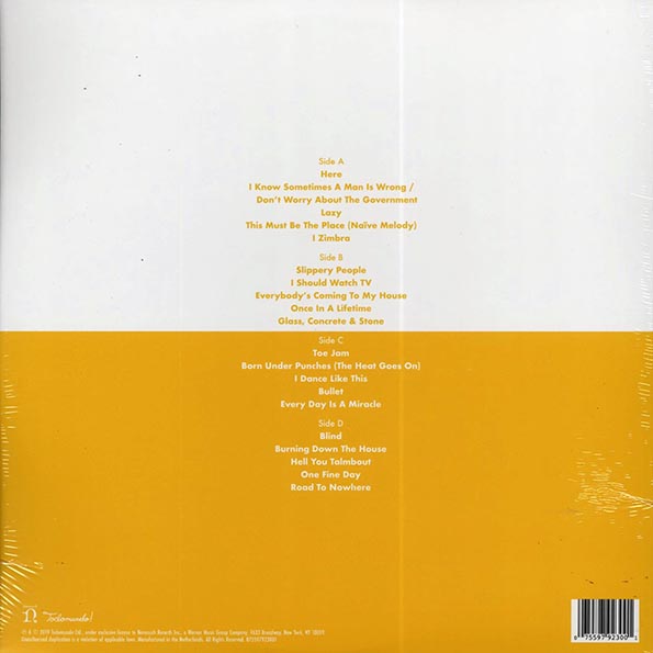 David Byrne  LP -  David Byrne American Utopia Broadway Original Cast Recording (2xLP)
