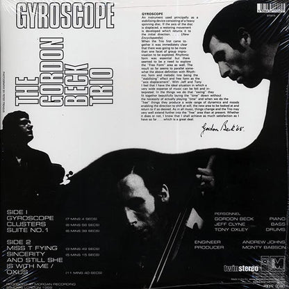 The Gordon Beck Trio  LP -  Gyroscope (RSD 2018) (ltd. ed.) (180g)