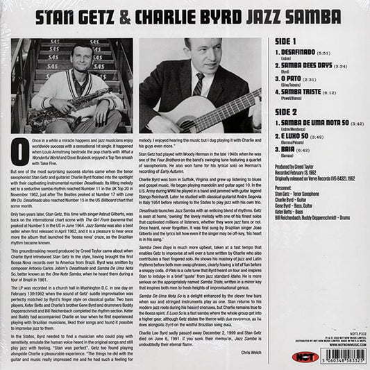 Stan Getz, Charlie Byrd  LP -  Jazz Samba (180g)