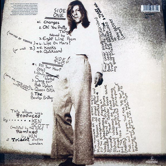 David Bowie  LP -  Hunky Dory (75th Anniv. Ed.) (diecut jacket) (ltd. ed.) (remastered) (picture disc)